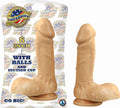 LIFEFORMS WITH BALLS AND SUCTION CUP 6"-WHITE