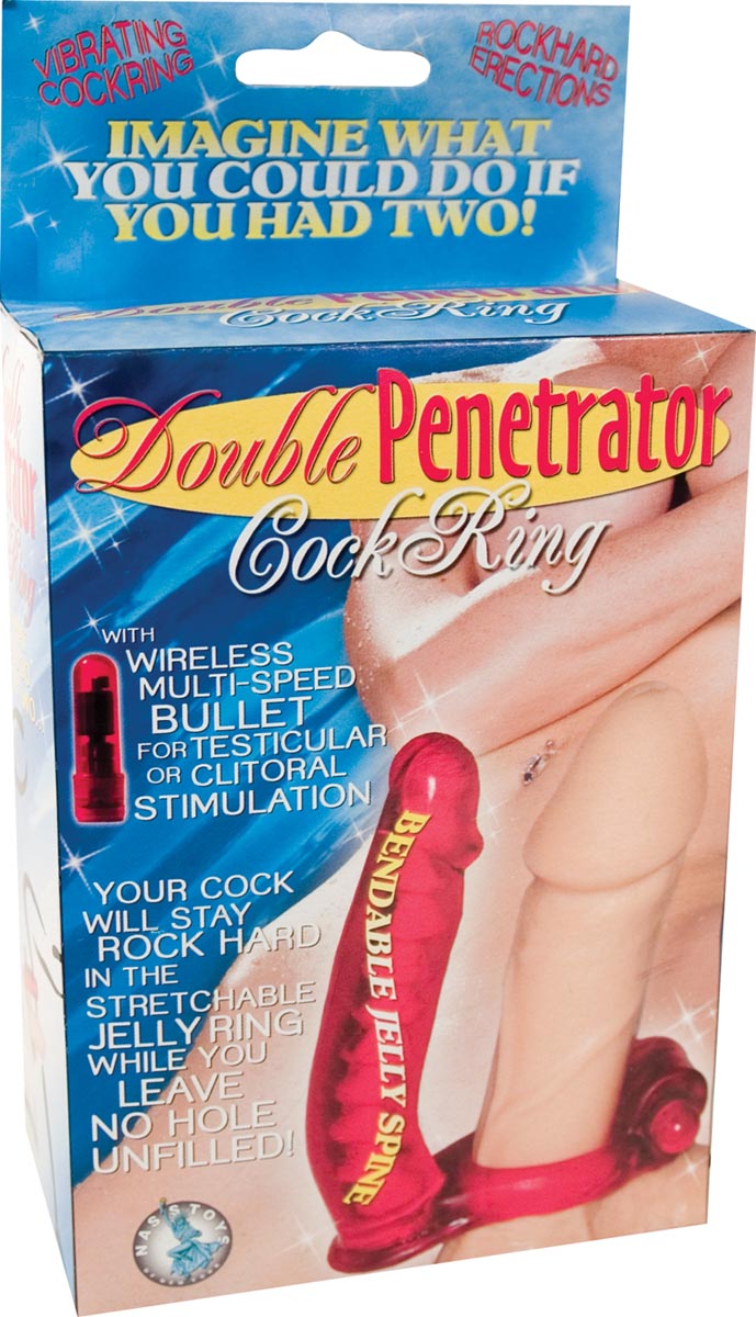 DOUBLE PENETRATOR COCKRING-RED