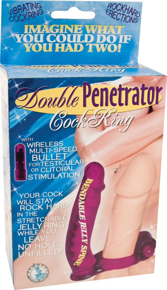 DOUBLE PENETRATOR COCKRING-PURPLE