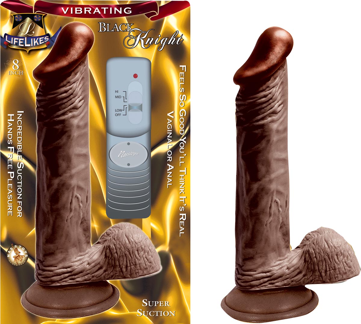 LIFELIKES-VIBRATING BLACK KNIGHT