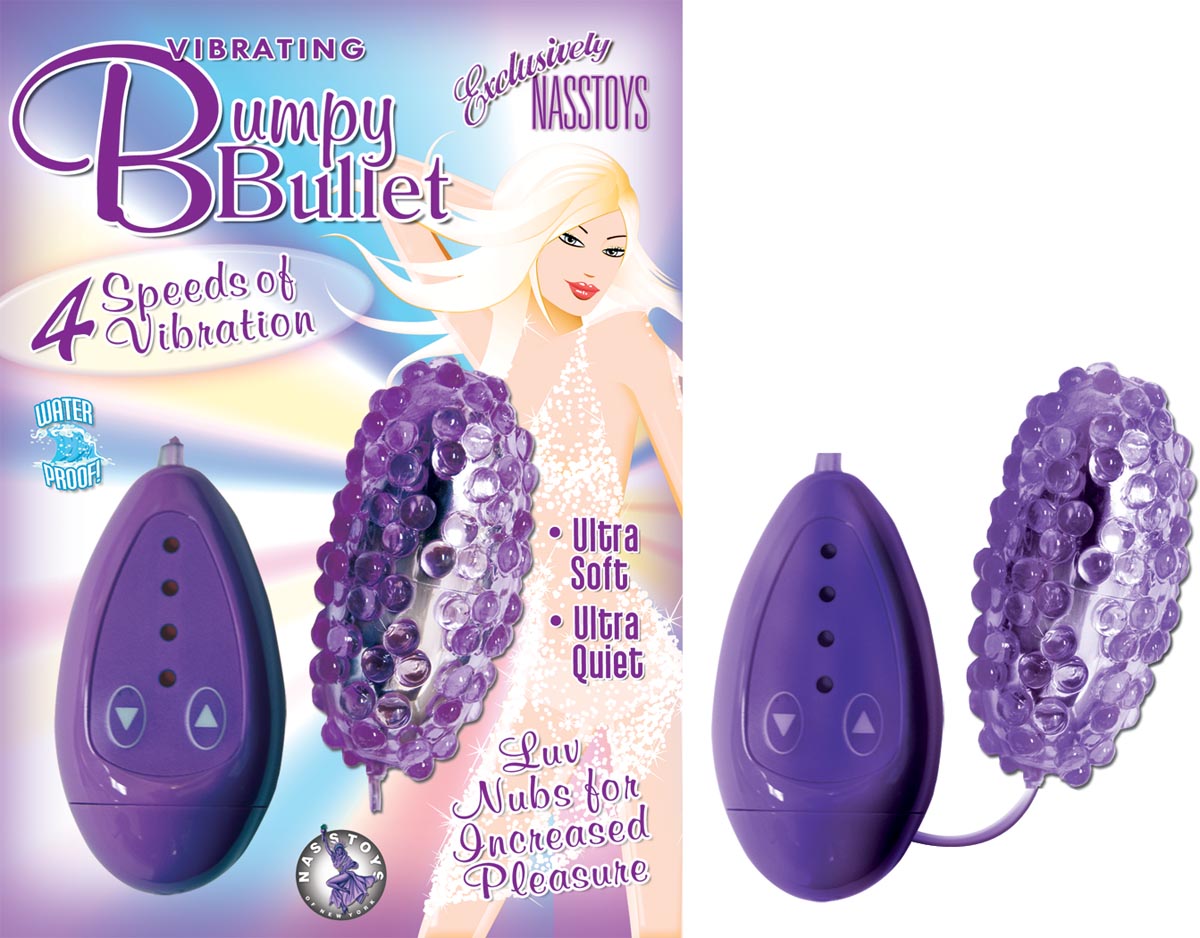 VIBRATING BUMPY BULLET-PURPLE