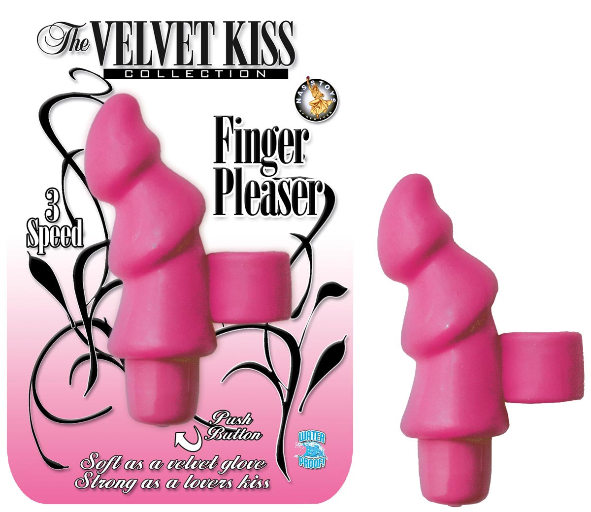 The velvet kiss collection finger pleaser - pink