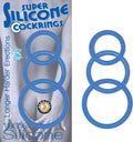 Super Silicone Cockrings - Blue