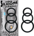 Super Silicone Cockrings - Black