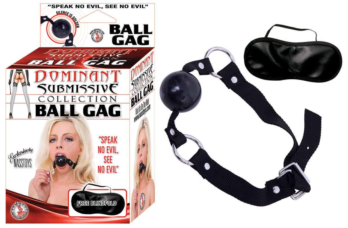 DOMINANT SUBMISSIVE BALL GAG - BLACK
