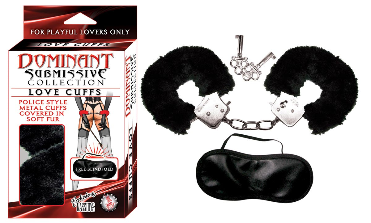 DOMINANT SUBMISSIVE LOVE CUFFS - BLACK