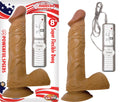 LATIN AMERICAN WHOPPERS 8" VIBRATING DONG WITH BALLS