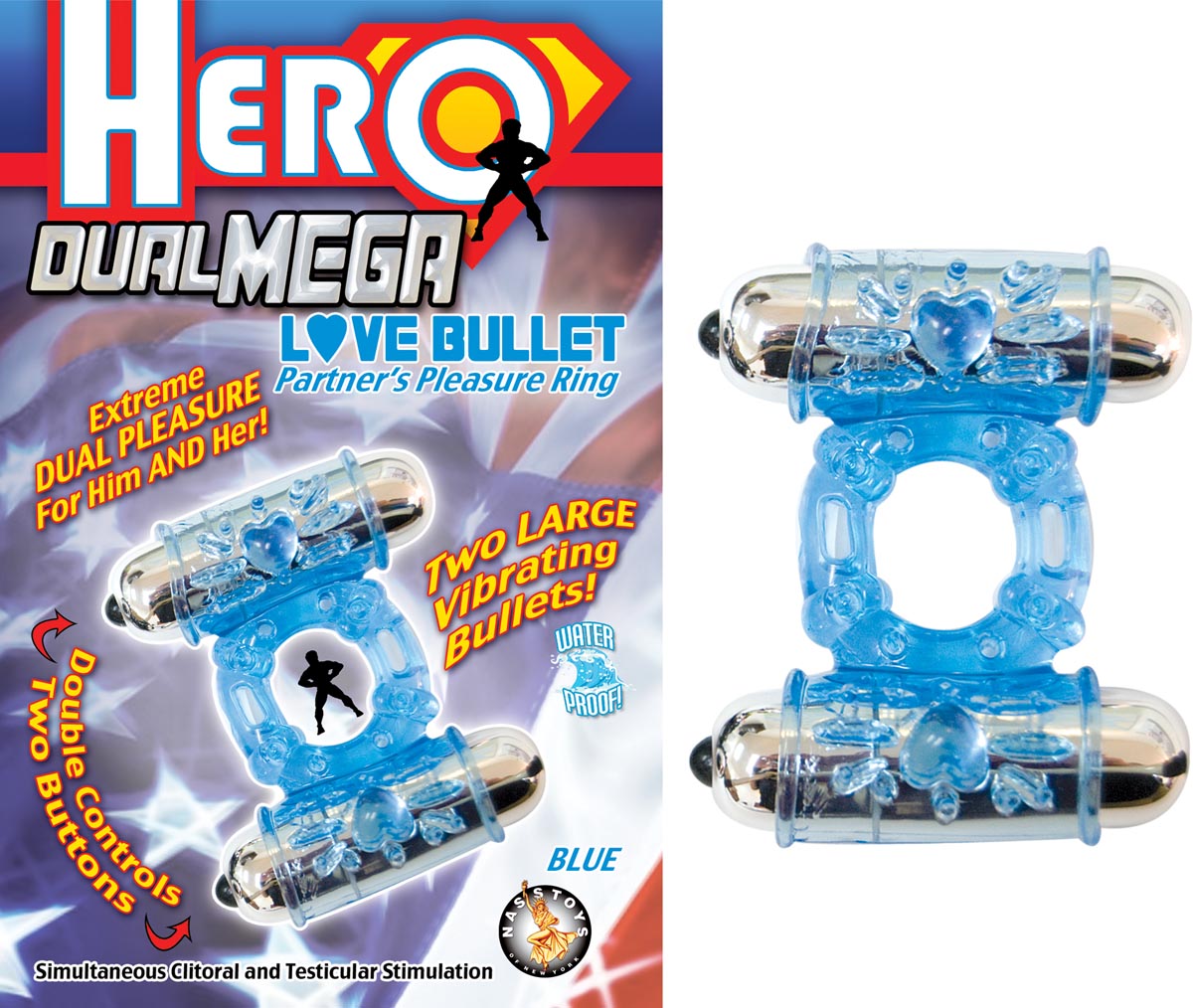 HERO DUAL MEGA LOVE BULLET - BLUE
