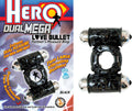 HERO DUAL MEGA LOVE BULLET - BLACK