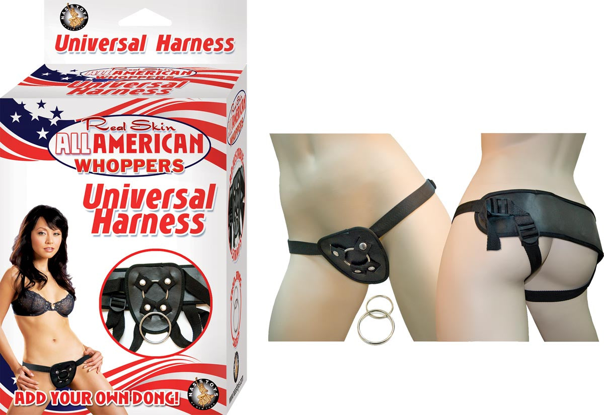 ALL AMERICAN WHOPPERS UNIVERSAL HARNESS - BLACK