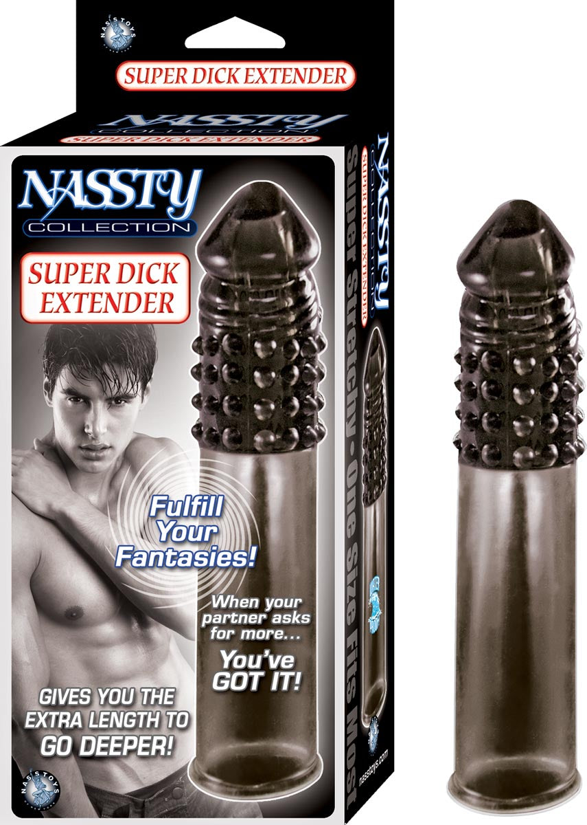 NASSTY COLLECTION SUPER DICK EXTENDER - SMOKE