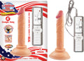 ALL AMERICAN MINI WHOPPERS VIBRATING 4" STRAIGHT DONG - WHITE