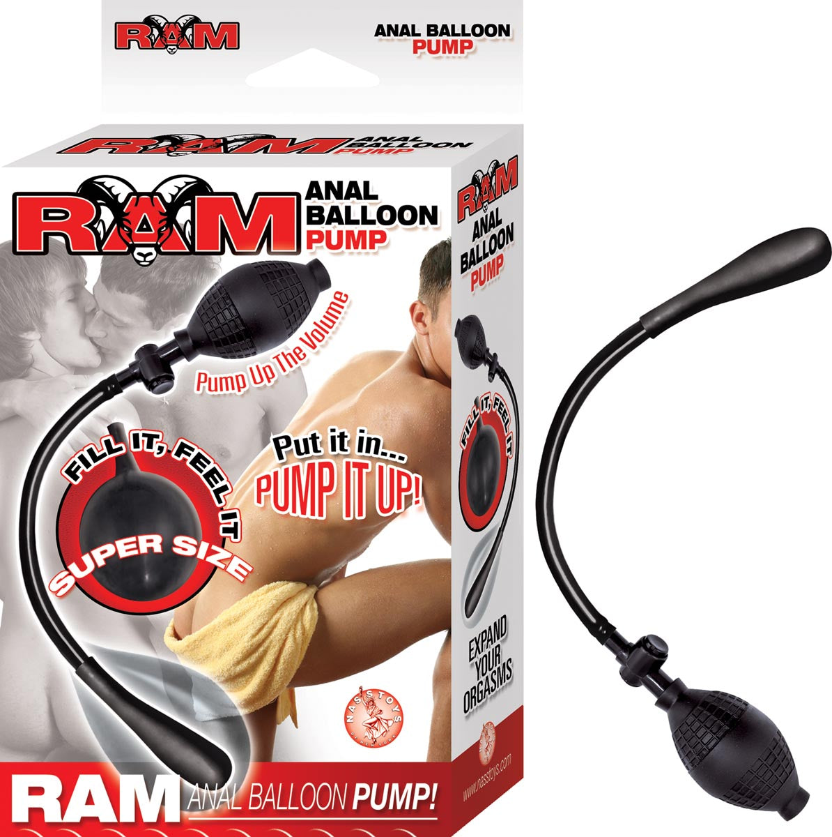 RAM ANAL BALLOON PUMP - BLACK