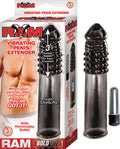 RAM VIBRATING PENIS EXTENDER - SMOKE