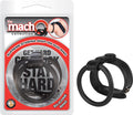 THE MACHO SUPREME STAMINA SNAP-ON DUO RING - BLACK