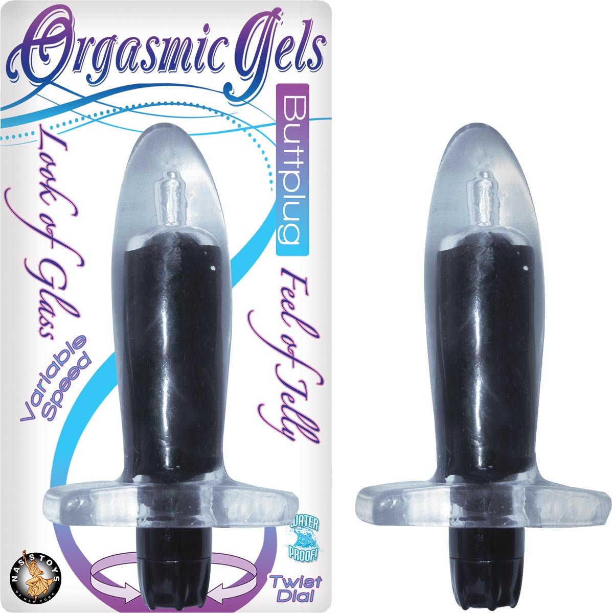 ORGASMIC GELS BUTTPLUG - BLACK