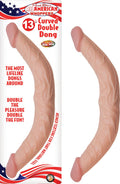 ALL AMERICAN WHOPPERS 13" CURVED DOUBLE DONG - WHITE