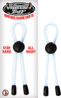 MACK TUFF ADJUSTABLE SILICONE COCK TIE - CLEAR