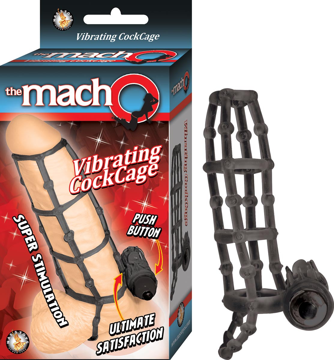 THE MACHO VIBRATING COCKCAGE – BLACK