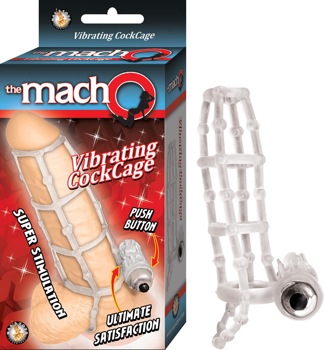 THE MACHO VIBRATING COCKCAGE – CLEAR