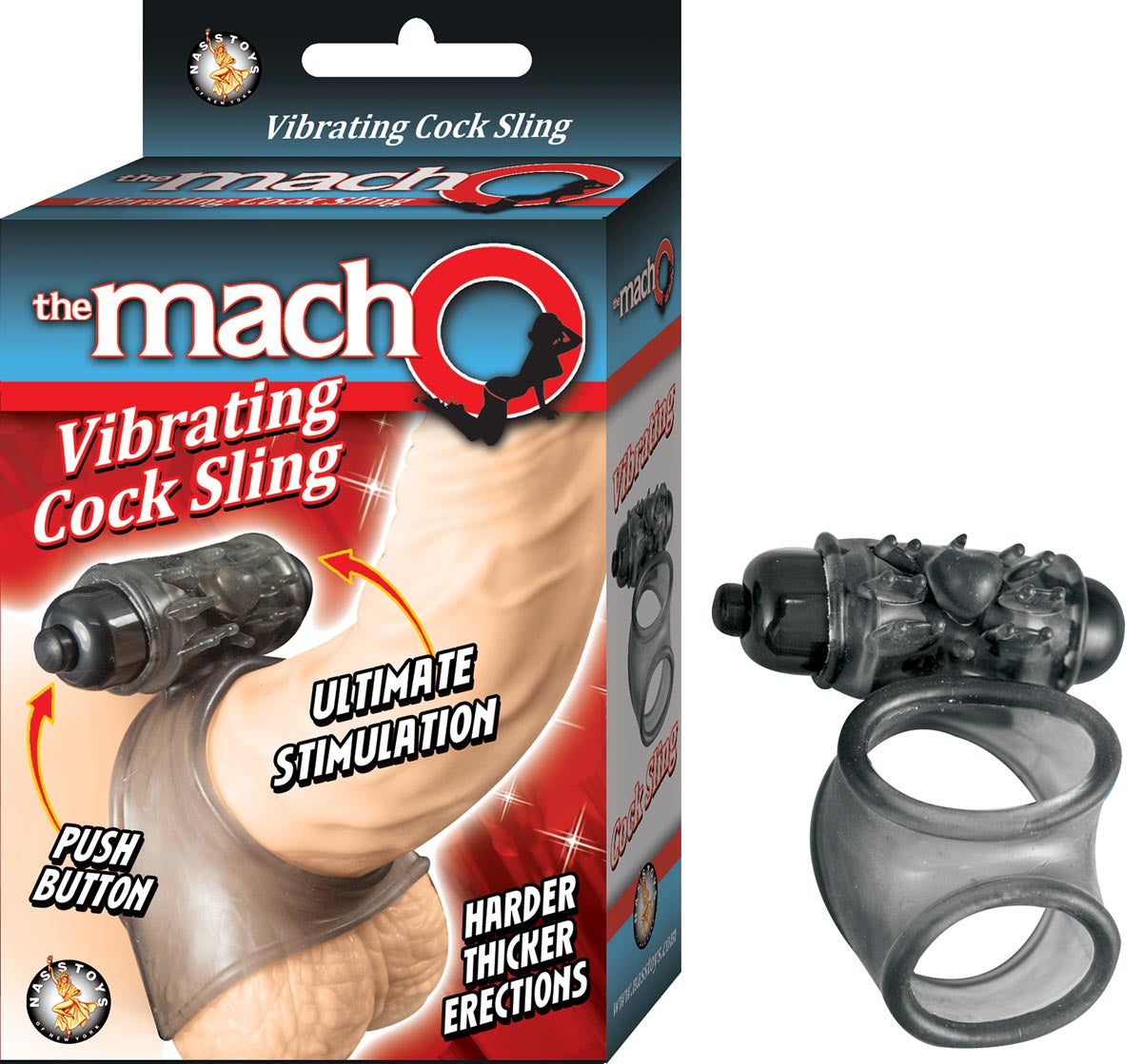 THE MACHO VIBRATING COCK SLING – BLACK