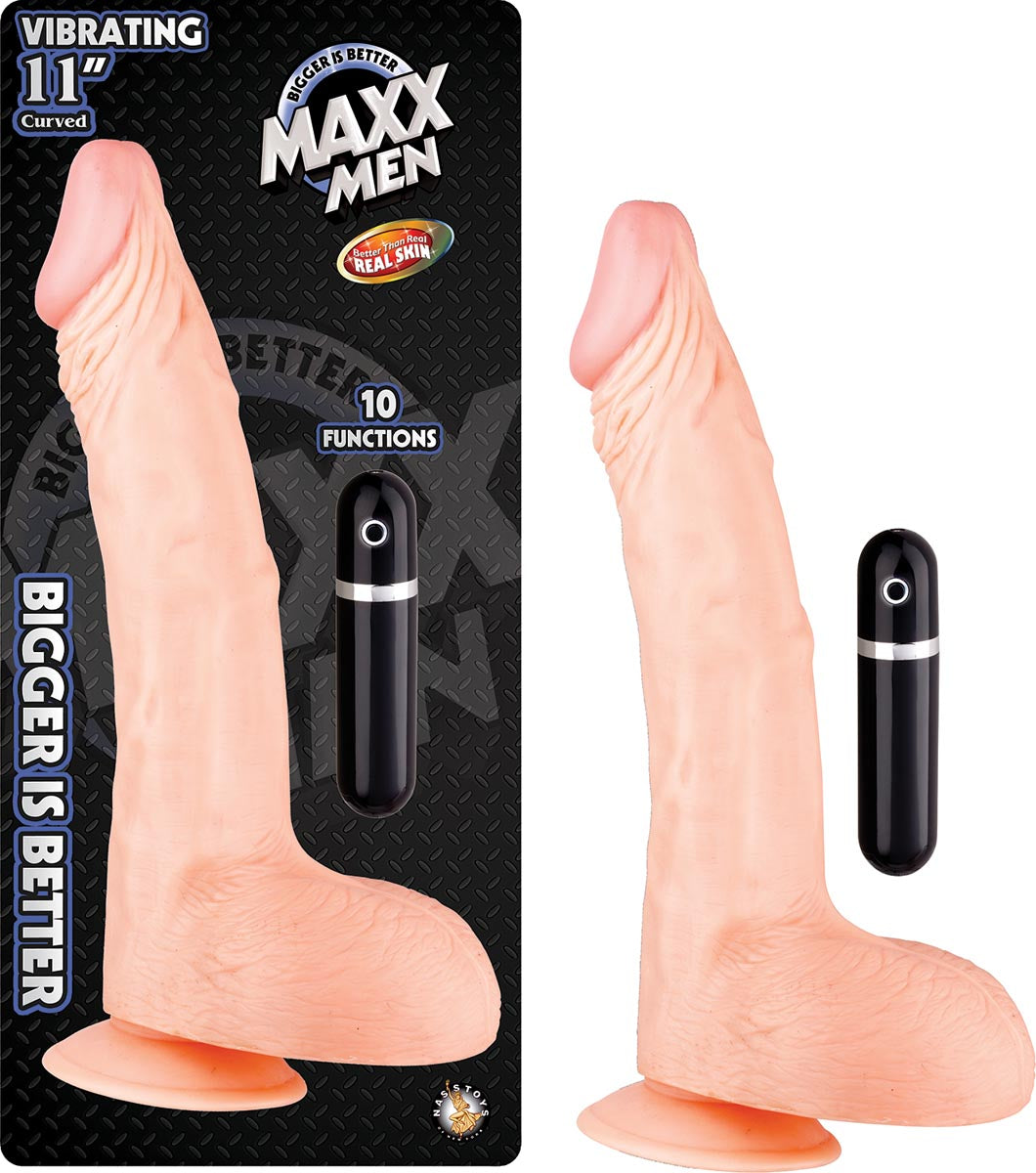 MAXX MEN VIBRATING 11" CURVED - WHITE