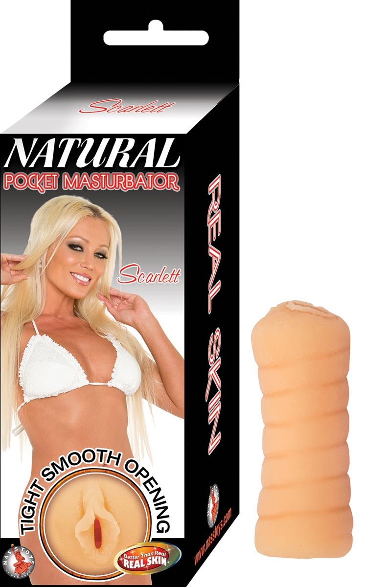NATURAL POCKET MASTURBATOR SCARLETT-WHITE