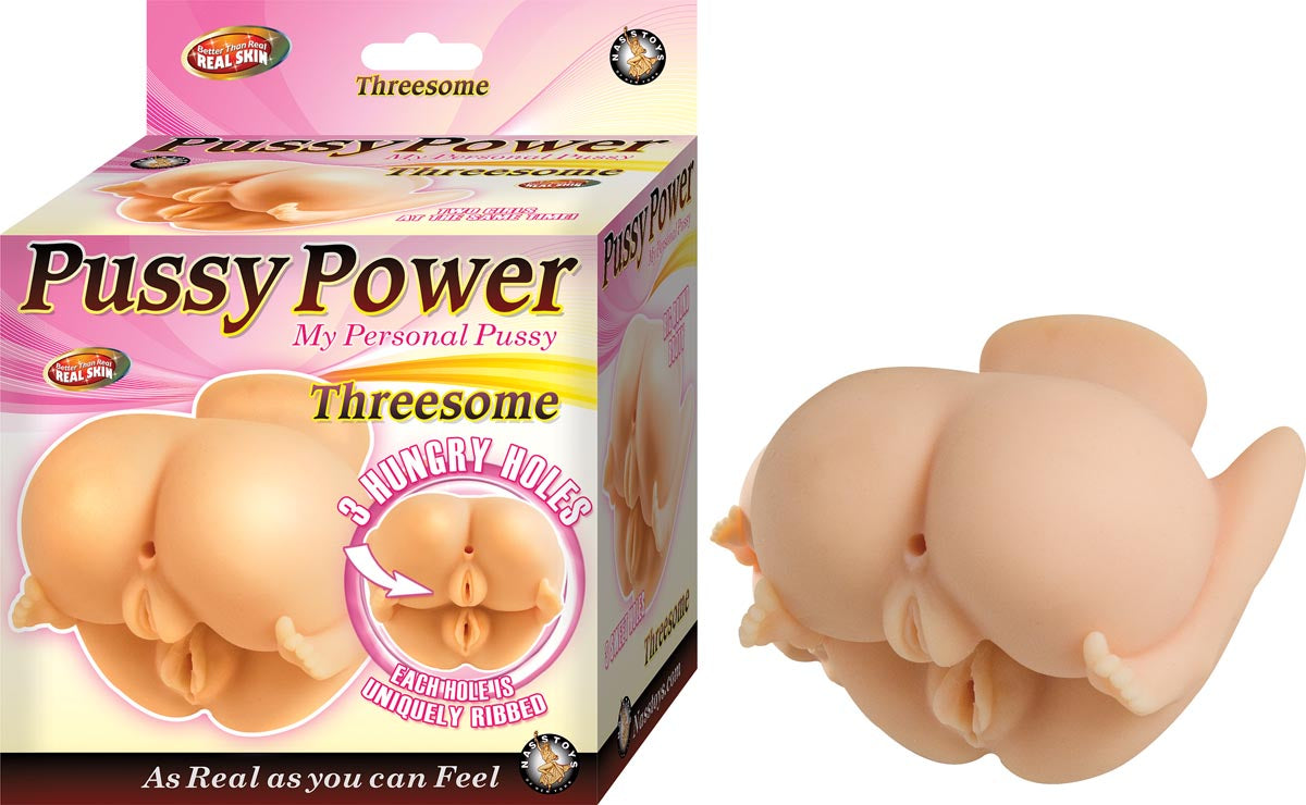PUSSY POWER THREESOME-WHITE