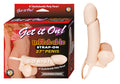 GET IT ON! INFLATABLE STRAP-ON 27" PENIS-WHITE