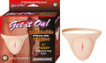 GET IT ON! INFLATABLE STRAP-ON VAGINA-WHITE