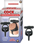 MY COCKRING VIBRATING BULLET & SCROTUM RING-BLACK
