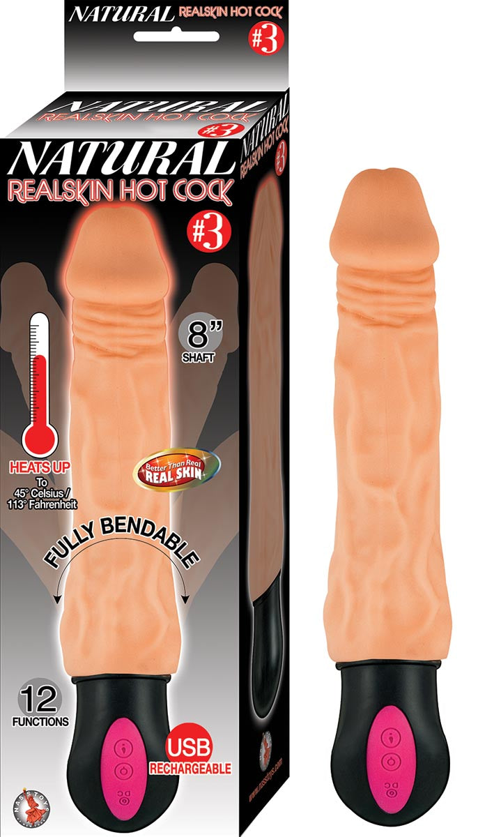 NATURAL REALSKIN HOT COCK #3WHITE