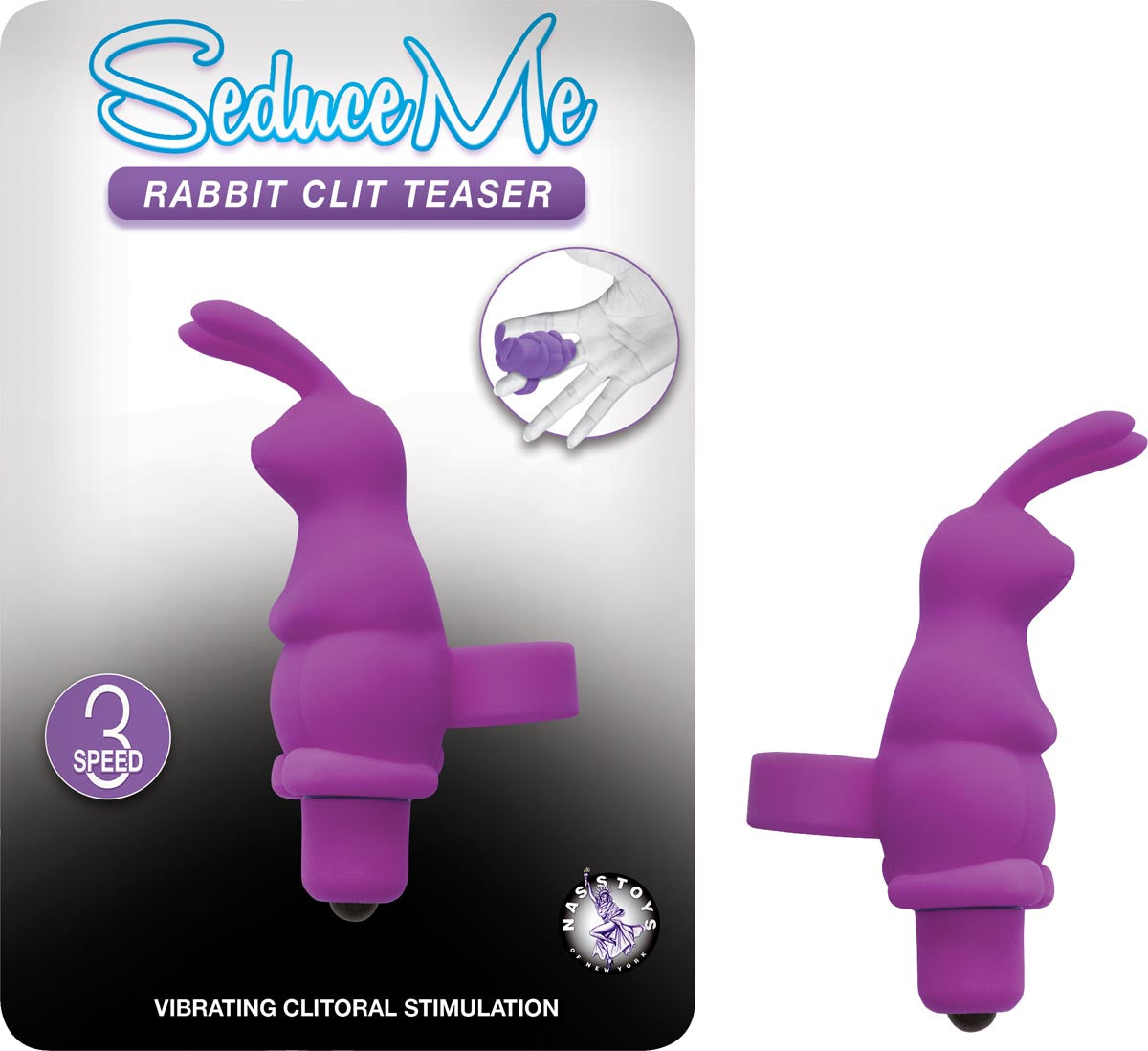 SEDUCE ME RABBIT CLIT TEASER-PURPLE