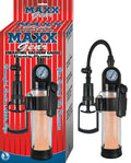 MAXX GEAR VIBRATING VACUUM GAUGE PENIS PUMP-CLEAR