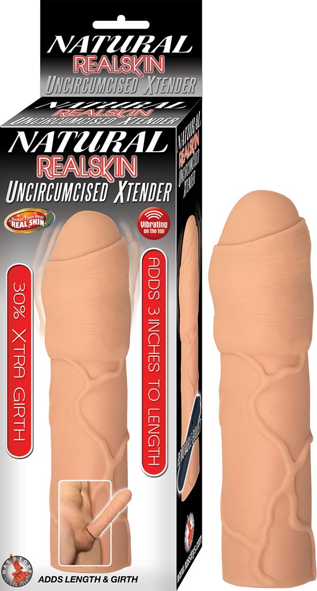 NATURAL REALSKIN UNCIRCUMCISED XTENDER-WHITE