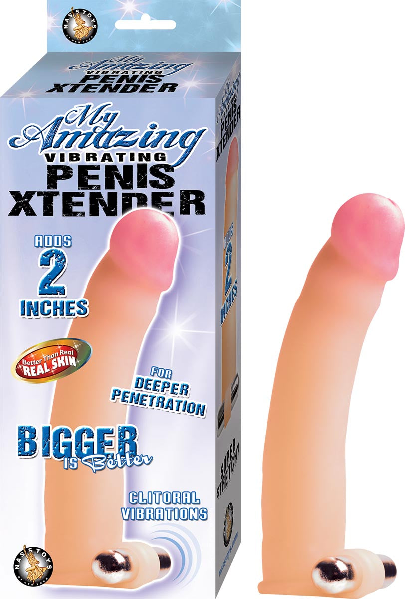MY AMAZING VIBRATING PENIS XTENDER-WHITE