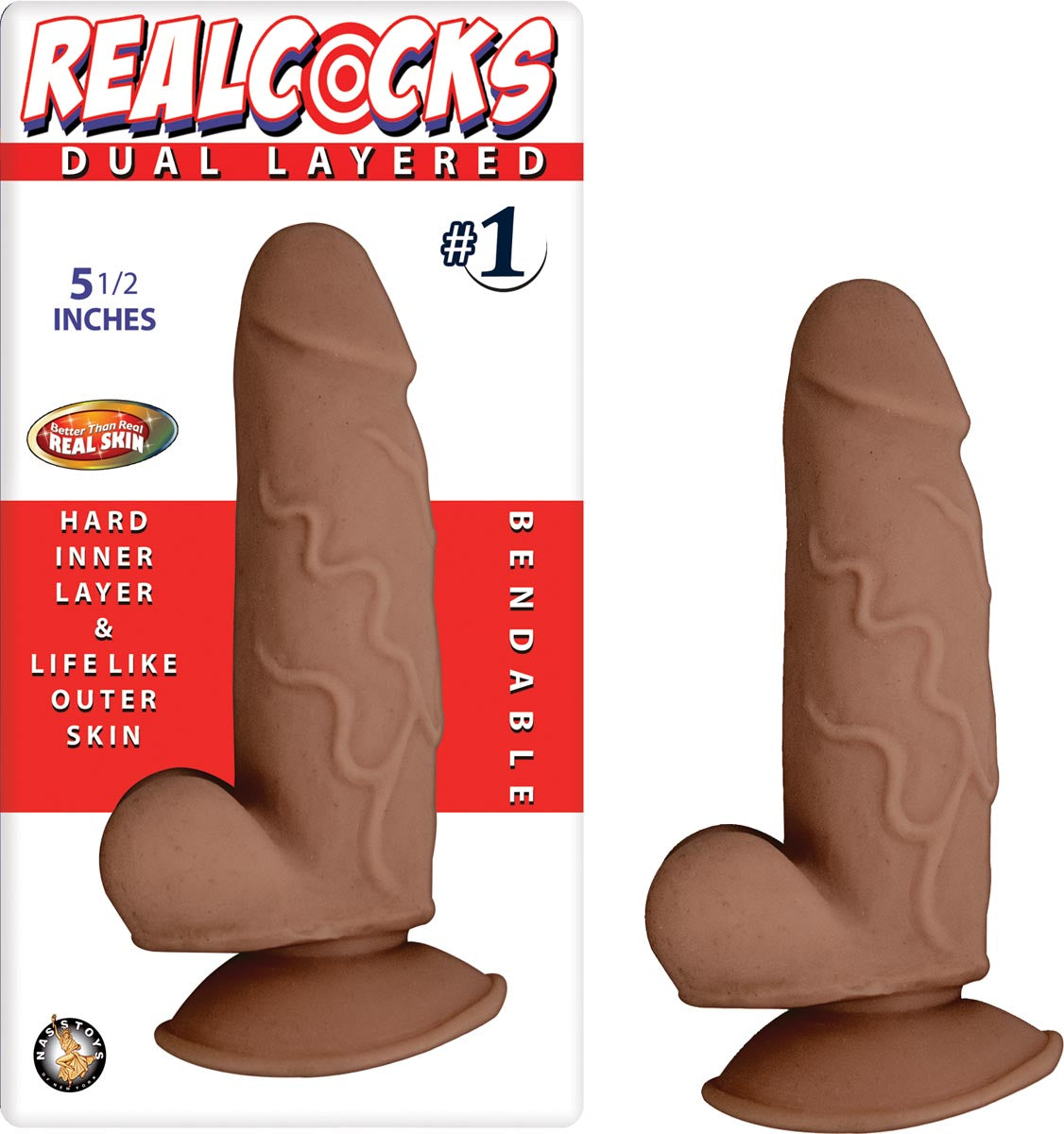 REALCOCKS DUAL LAYERED #1-BROWN