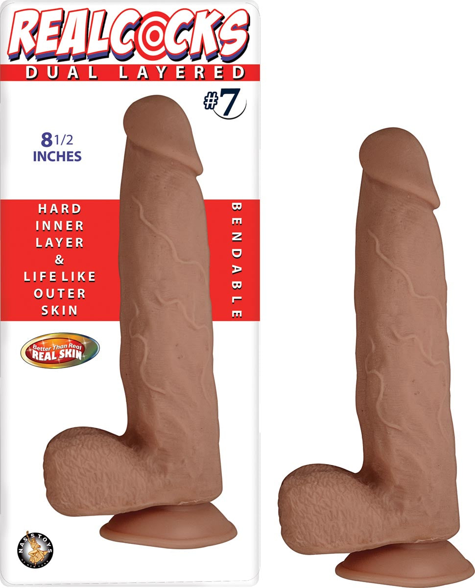 REALCOCKS DUAL LAYERED #7-BROWN