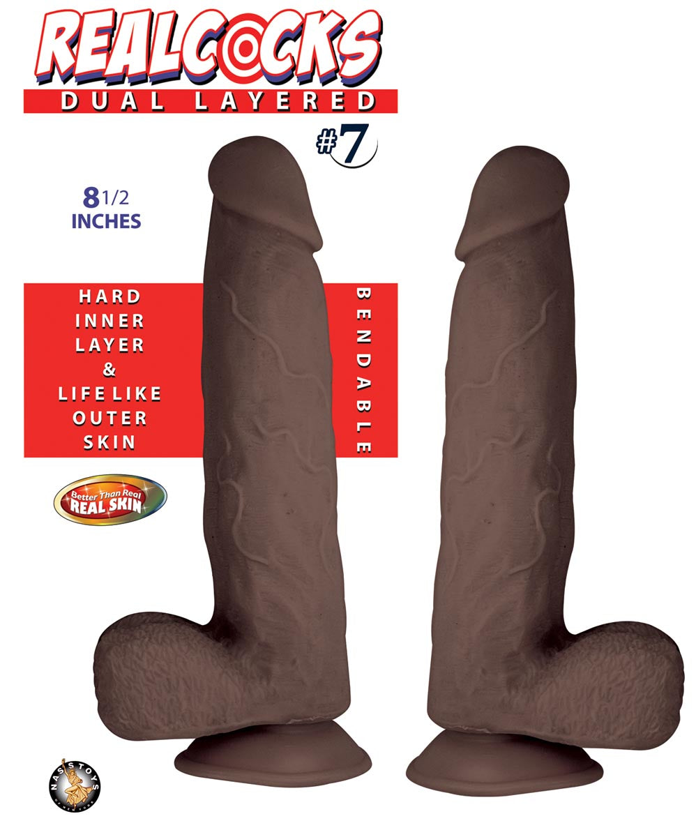 REALCOCKS DUAL LAYERED #7-DARK BROWN
