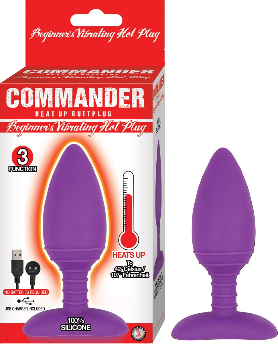COMMANDER BEGINNER'S VIBRATING HOT PLUG-PURPLE
