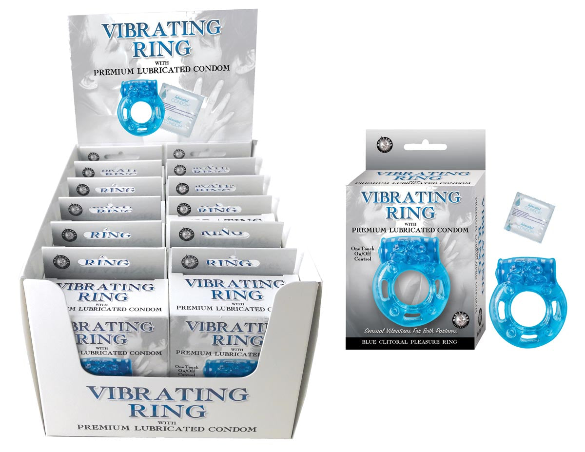 VIBRATING RING COUNTER DISPLAY BOX-BLUE