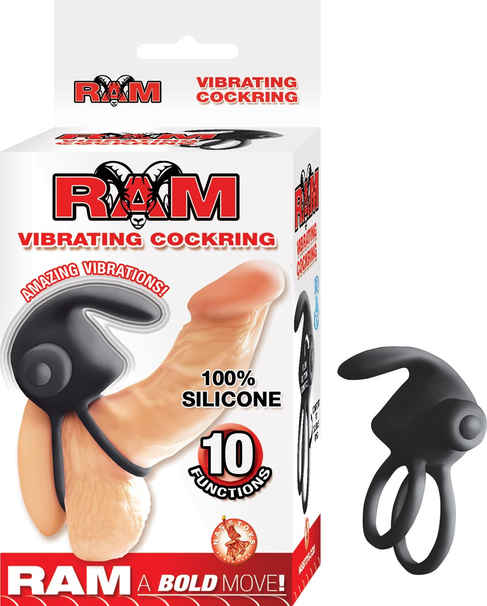 RAM VIBRATING COCKRING-BLACK