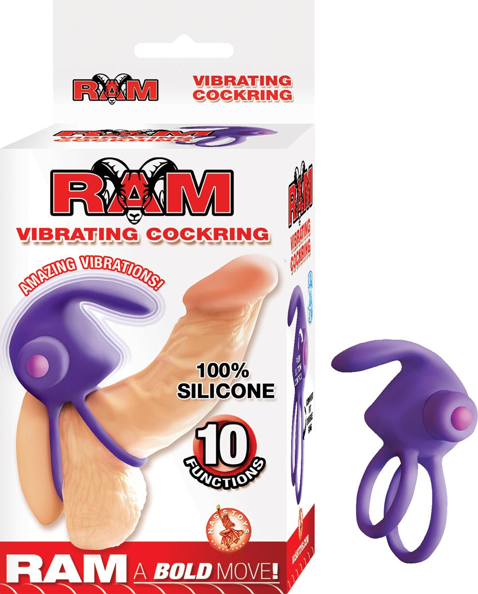 RAM VIBRATING COCKRING-PURPLE