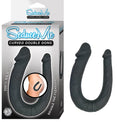 SEDUCE ME CURVED DOUBLE DONG-BLACK