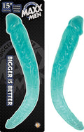 MAXX MEN 15" CRYSTAL CURVED DOUBLE DONG-BLUE