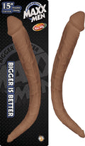 MAXX MEN 15" CURVED DOUBLE DONG-BROWN