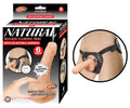 NATURAL REALSKIN SQUIRTING PENIS W/ADJUSTABLE HARNESS 6"-WHITE