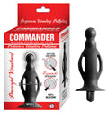 COMMANDER BEGINNERS VIBRATING BUTTPLUG-BLACK