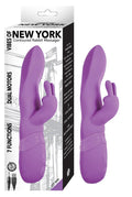 VIBES OF NEW YORK CONTOURED RABBIT MASSAGER-PURPLE