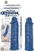 THE GREATEST EXTENDER 6" PENIS SLEEVE-BLUE